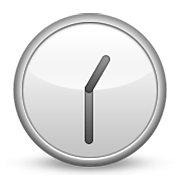 Emoji 🕜 Ore Una E Mezza su Apple iOS 5.1.