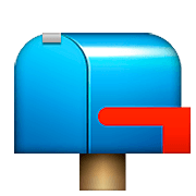 📪 Emoji geschlossener Briefkasten ohne Post Apple iOS 5.1.