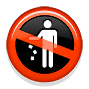 🚯 Emoji Proibido Jogar Lixo No Chão na Apple iOS 5.1.