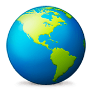 Émoji 🌎 Globe Tourné Sur Les Amériques sur Apple iOS 5.1.
