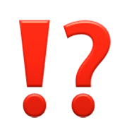 Emoji ⁉️ Punto Esclamativo E Interrogativo su Apple iOS 5.1.