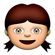 Émoji 👧 Fille sur Apple iOS 5.1.