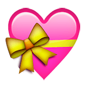 Émoji 💝 Cœur Avec Ruban sur Apple iOS 5.1.
