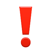 Emoji ❗ Punto Esclamativo Rosso su Apple iOS 5.1.