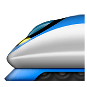 🚄 Emoji Hochgeschwindigkeitszug mit spitzer Nase Apple iOS 5.1.