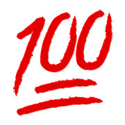 Emoji 💯 100 Punti su Apple iOS 5.1.