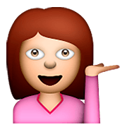 💁 Emoji Persona De Mostrador De Información en Apple iOS 5.1.