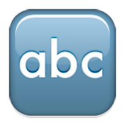 🔤 Emoji Eingabesymbol lateinische Buchstaben Apple iOS 5.1.