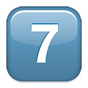 Émoji 7️⃣ Touches : 7 sur Apple iOS 5.1.
