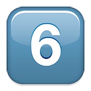 Emoji 6️⃣ Tasto: 6 su Apple iOS 5.1.