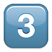 Émoji 3️⃣ Touches : 3 sur Apple iOS 5.1.