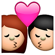 Emoji 💏 Bacio Tra Coppia su Apple iOS 5.1.