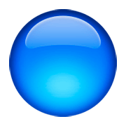 🔵 Emoji Círculo Azul Grande en Apple iOS 5.1.