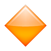 Émoji 🔶 Grand Losange Orange sur Apple iOS 5.1.