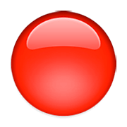 Émoji 🔴 Disque Rouge sur Apple iOS 5.1.