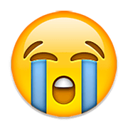 Émoji 😭 Visage Qui Pleure à Chaudes Larmes sur Apple iOS 5.1.