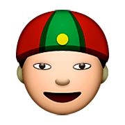 Emoji 👲 Uomo Con Zucchetto Cinese su Apple iOS 5.1.