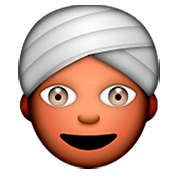 Émoji 👳 Personne En Turban sur Apple iOS 5.1.