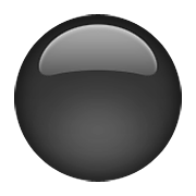 ⚫ Emoji schwarzer Kreis Apple iOS 5.1.