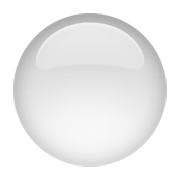 Émoji ⚪ Disque Blanc sur Apple iOS 5.1.