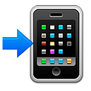 📲 Emoji Mobiltelefon mit Pfeil Apple iOS 5.1.