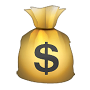 Émoji 💰 Sac Plein D’argent sur Apple iOS 5.1.