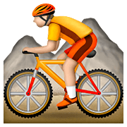 Emoji 🚵 Ciclista Di Mountain Bike su Apple iOS 5.1.