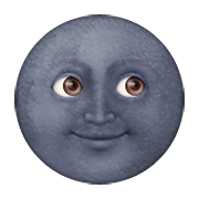 Emoji 🌚 Faccina Luna Nuova su Apple iOS 5.1.