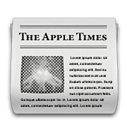 Émoji 📰 Journal sur Apple iOS 5.1.