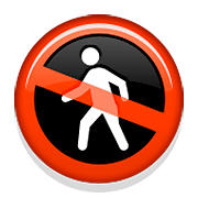 🚷 Emoji Proibida A Passagem De Pedestres na Apple iOS 5.1.