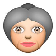 Émoji 👵 Femme âgée sur Apple iOS 5.1.
