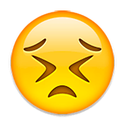 😣 Emoji Cara Desesperada en Apple iOS 5.1.