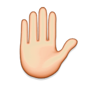 Émoji ✋ Main Levée sur Apple iOS 5.1.