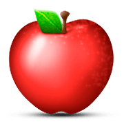 Émoji 🍎 Pomme Rouge sur Apple iOS 5.1.