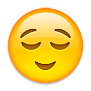 Emoji 😌 Faccina Sollevata su Apple iOS 5.1.