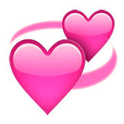 Émoji 💞 Cœurs Qui Tournent sur Apple iOS 5.1.