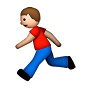 Emoji 🏃 Persona Che Corre su Apple iOS 5.1.