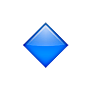 🔹 Emoji Losango Azul Pequeno na Apple iOS 5.1.