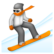 Emoji 🏂 Persona Sullo Snowboard su Apple iOS 5.1.