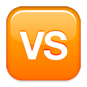 🆚 Emoji Großbuchstaben VS in orangefarbenem Quadrat Apple iOS 5.1.
