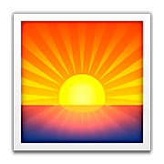 🌅 Emoji Sonnenaufgang über dem Meer Apple iOS 5.1.