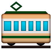 🚋 Emoji Vagón De Tranvía en Apple iOS 5.1.