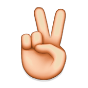 ✌️ Emoji Mano Con Señal De Victoria en Apple iOS 5.1.