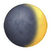 Émoji 🌒 Lune Croissante sur Apple iOS 5.1.
