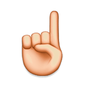 ☝️ Emoji nach oben weisender Zeigefinger von vorne Apple iOS 5.1.