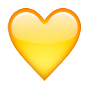 Emoji 💛 Cuore Giallo su Apple iOS 5.1.