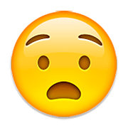 😧 Emoji Cara Angustiada en Apple iOS 6.0.