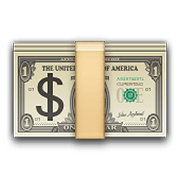 Emoji 💵 Banconota Dollaro su Apple iOS 6.0.