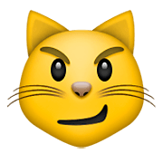 😼 Emoji Rosto De Gato Com Sorriso Irônico na Apple iOS 6.0.