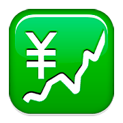 💹 Emoji steigender Trend mit Yen-Zeichen Apple iOS 6.0.
